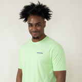 Patagonia Men’s Capilene Cool Daily Graphic T-Shirt in Neon Green