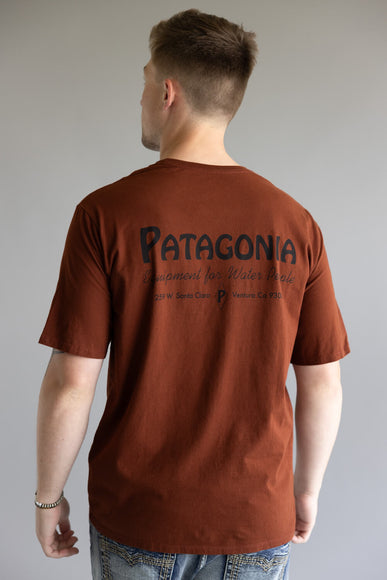 Patagonia Men’s Water People Pocket Graphic T-Shirt in Dried Vanilla