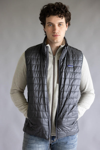 Patagonia Men’s Nano Puff Vest in Forge Grey 