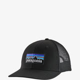 Patagonia P6 Logo Trucker Hat in Black
