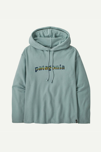 Patagonia Women’s ’73 Lightweight Wildrise Logo Hoodie in Thermal Blue