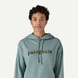 Patagonia Women’s ’73 Lightweight Wildrise Logo Hoodie in Thermal Blue