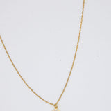 Clear Gold Pickleball Racket Necklace