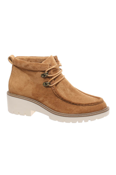 Pierre Dumas Soho Lace Heeled Booties for Women in New Tan