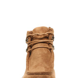 Pierre Dumas Soho Lace Heeled Booties for Women in New Tan