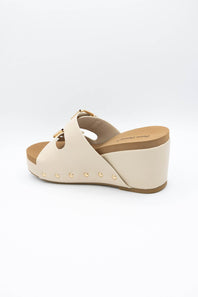 Pierre Dumas Vivian Wedge Heels for Women in Nude