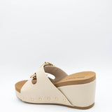 Pierre Dumas Vivian Wedge Heels for Women in Nude