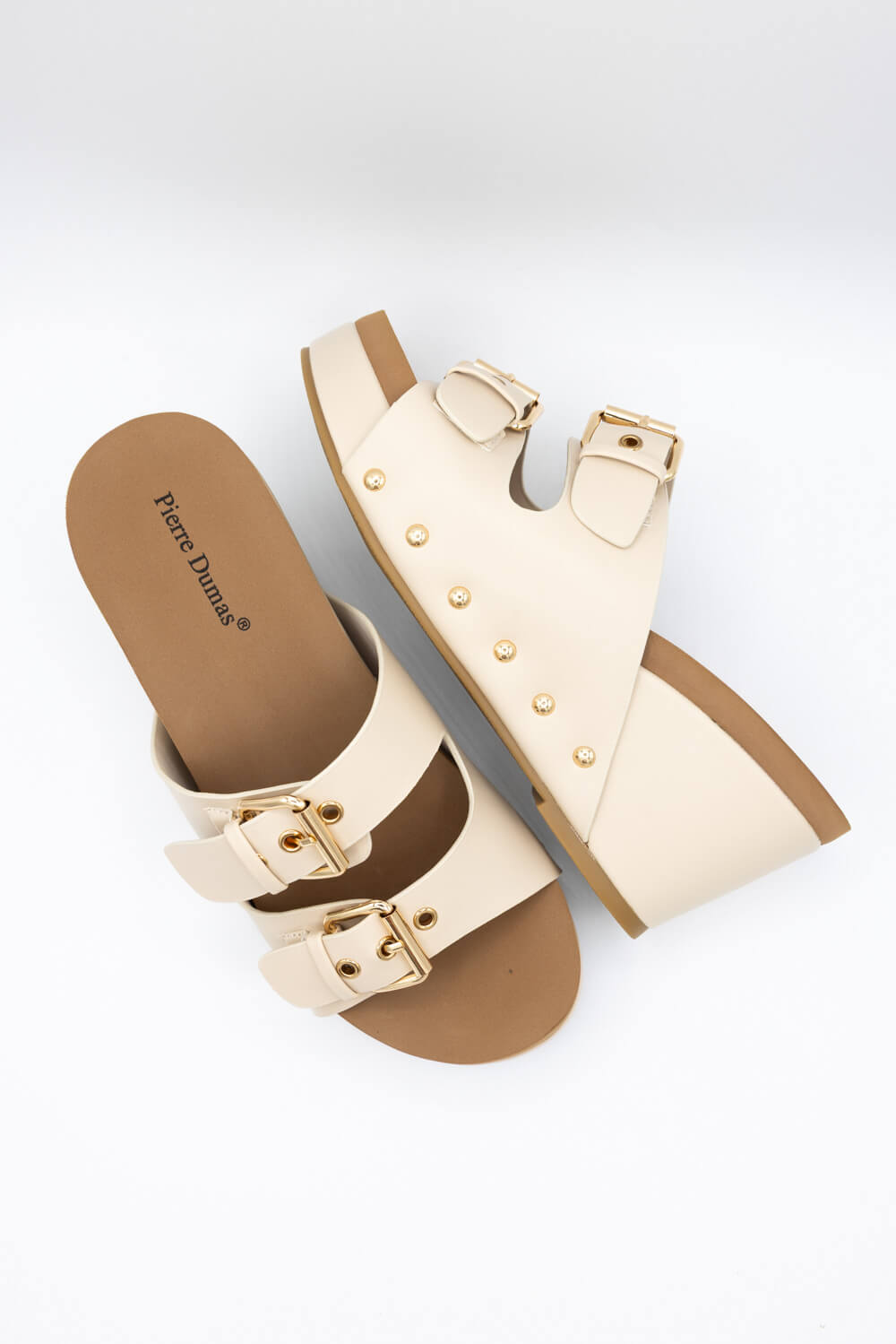 Pierre Dumas Vivian Wedge Heels for Women in Nude