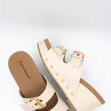 Pierre Dumas Vivian Wedge Heels for Women in Nude