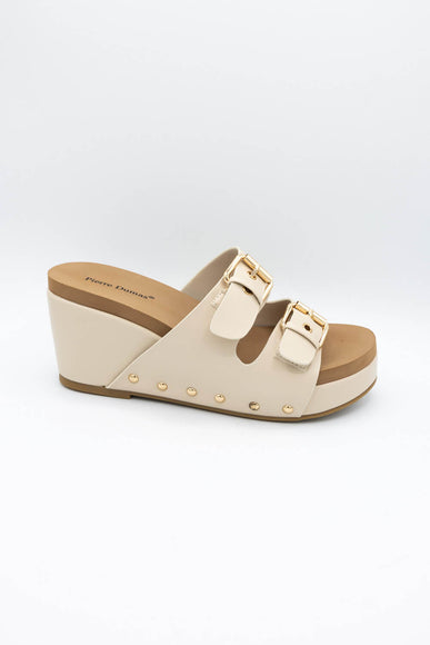 Pierre Dumas Vivian Wedge Heels for Women in Nude