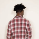 Plaid Two Pocket Flannel for Men in Faded Red