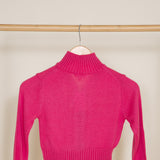 Youth Cropped Zip-Front Jacket for Girls in Pink