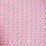 Printed Golf Skull Polo Shirt for Men in Pink