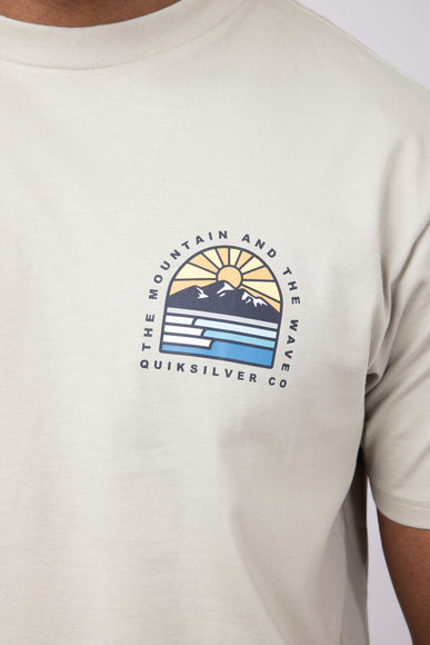 Quiksilver Multi Terrain T-Shirt for Men in Beige