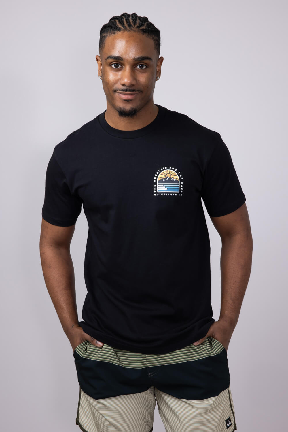 Quiksilver Multi Terrain T-Shirt for Men in Black