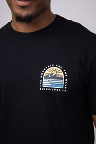 Quiksilver Multi Terrain T-Shirt for Men in Black