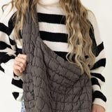 Quilted Puffer Bag for Women in Green