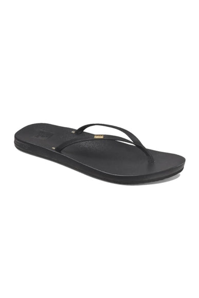 Reef Cushion Slim Flip Flops for Women in Black