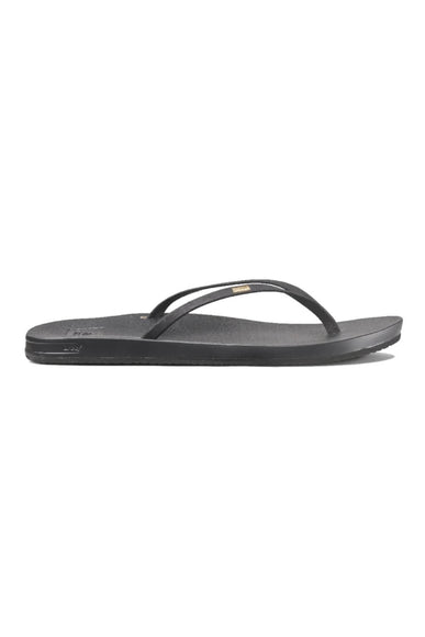 Reef Cushion Slim Flip Flops for Women in Black