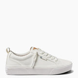 Reef Lay Day Dawn Leather Sneakers for Women in White