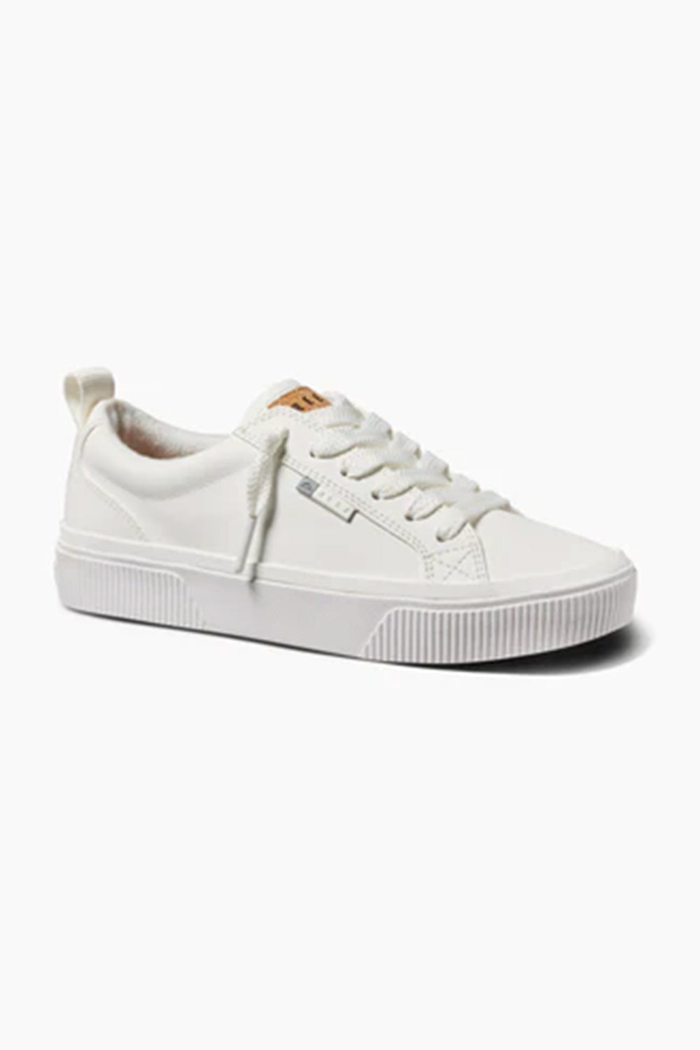 Reef Lay Day Dawn Leather Sneakers for Women in White
