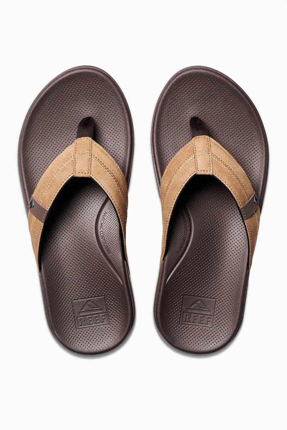 Reef Cushion Phantom Sandals for Men in Brown Tan