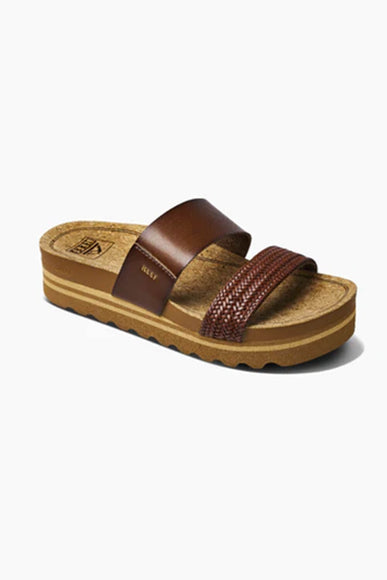 Reef Shoes Cushion Vista Hi Twist Sandals for Women in Chocolate Brown