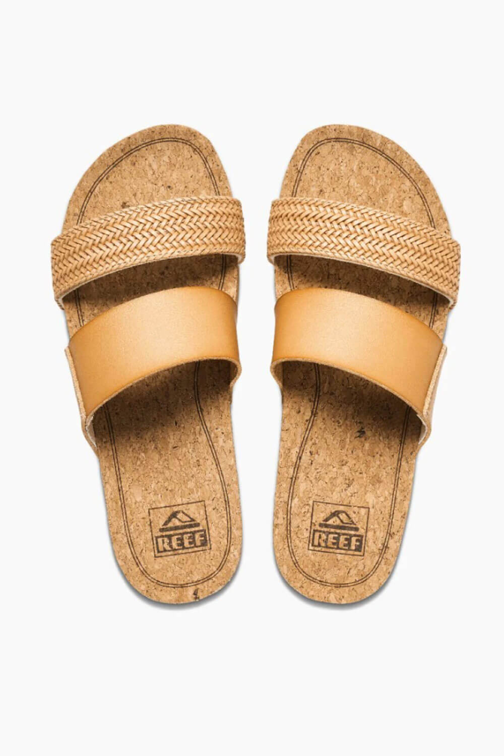 Reef Shoes Cushion Vista Hi Twist Sandals for Women in Natural Braid