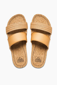 Reef Shoes Cushion Vista Hi Twist Sandals for Women in Natural Braid