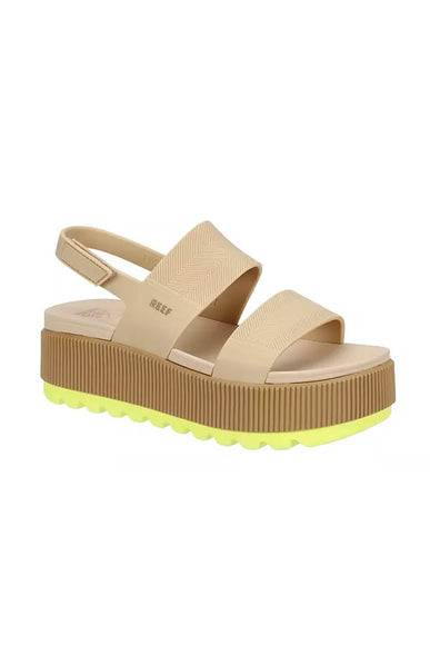 Reef Water Vista Higher Sandals for Women in Sand/Lime
