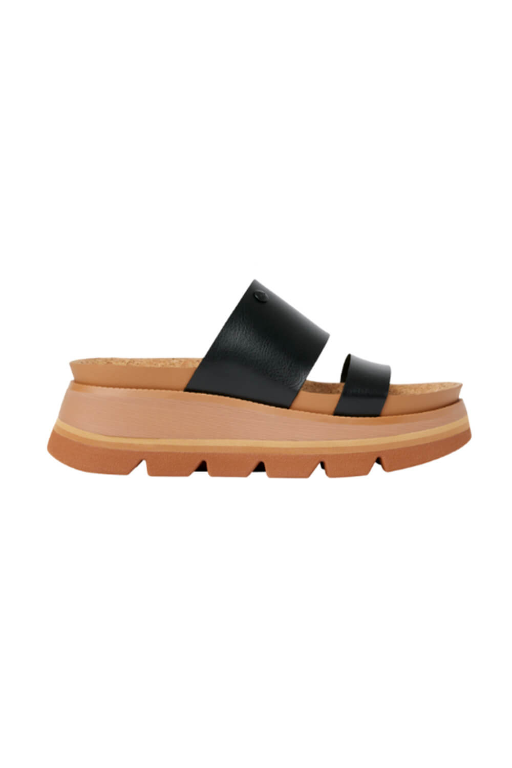 Reef Cushion Luxe Siaa Sandals for Women in Black/Tan