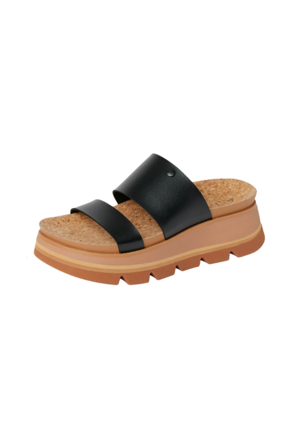 Reef Cushion Luxe Siaa Sandals for Women in Black/Tan