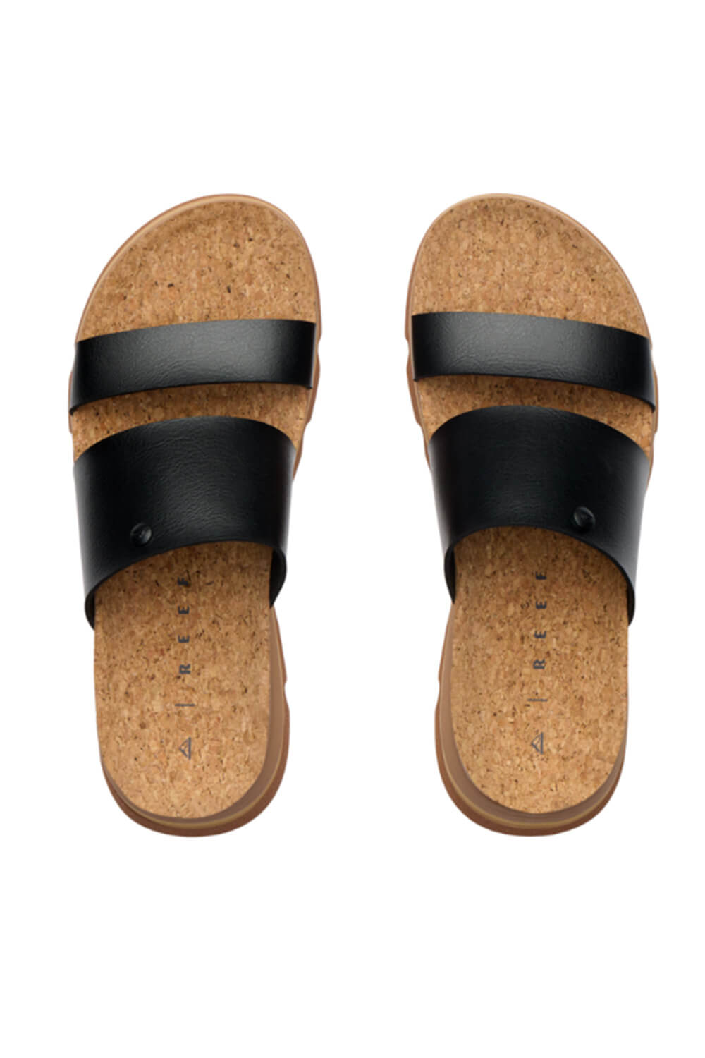 Reef Cushion Luxe Siaa Sandals for Women in Black/Tan