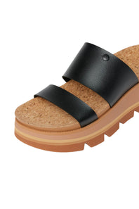 Reef Cushion Luxe Siaa Sandals for Women in Black/Tan