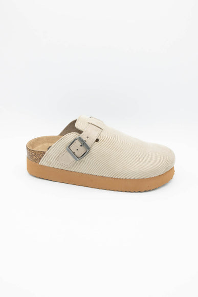 Rocket Dog Abel Plus Corduroy Clogs for Women in Taupe