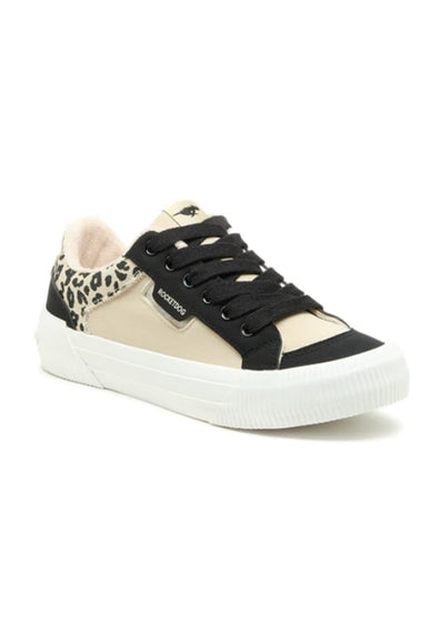 Rocket Dog Cheery Color Block Sneakers for Women in Leopard Black