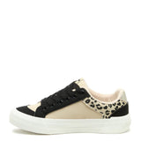 Rocket Dog Cheery Color Block Sneakers for Women in Leopard Black
