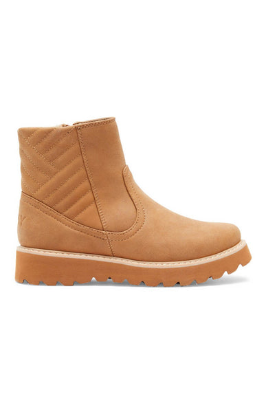 Roxy Shoes Jovie Faux Fur Booties for Women in Tan