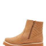 Roxy Shoes Jovie Faux Fur Booties for Women in Tan
