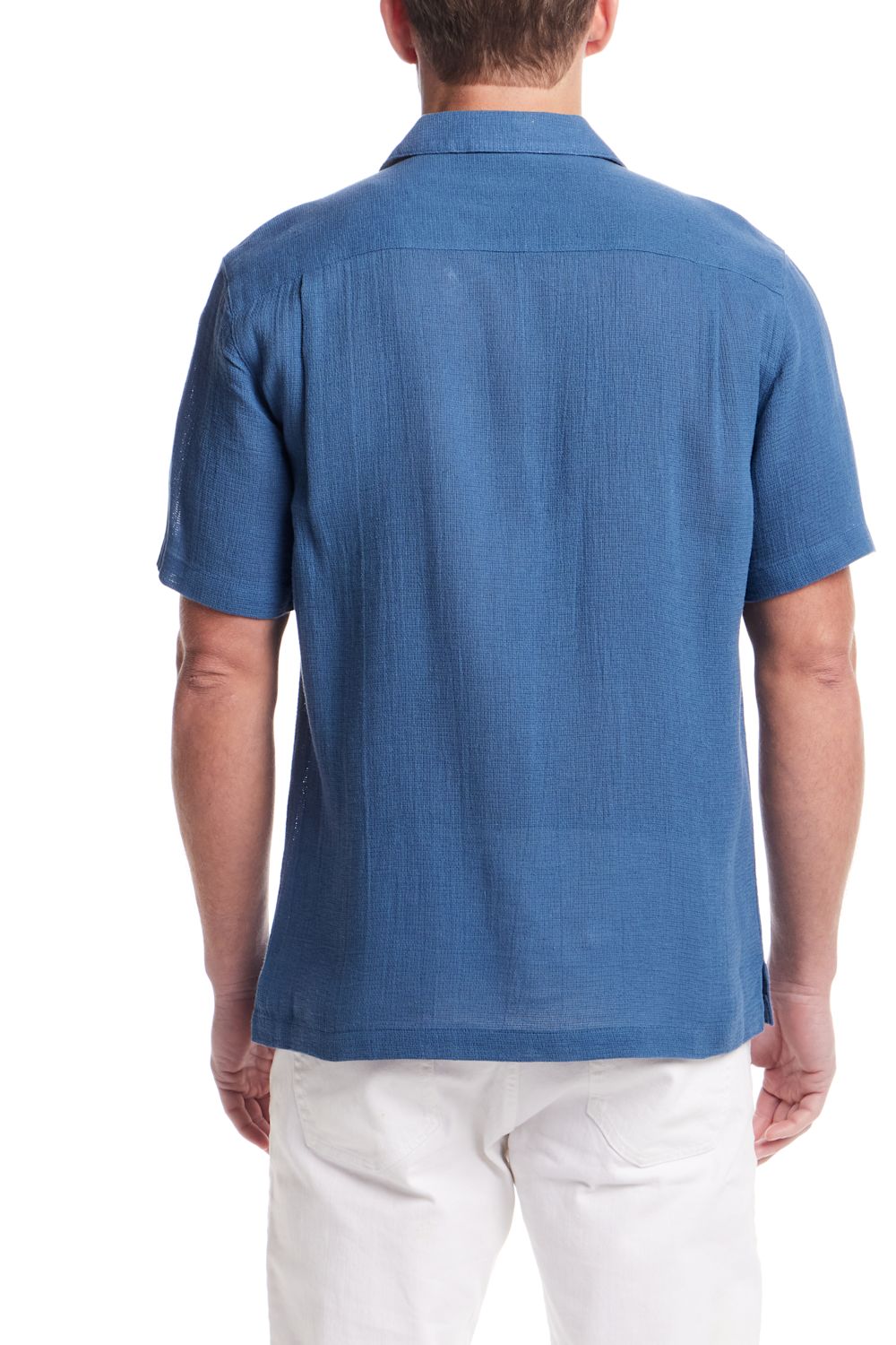 Weatherproof Vintage Cotton Airtex Shirt for Men in Blue Ashes | S2684499GK-BLUEASHES