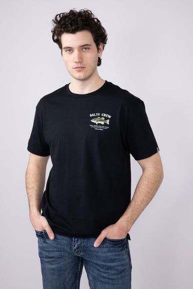 Salty Crew Big Mouth T-Shirt for Men in Black