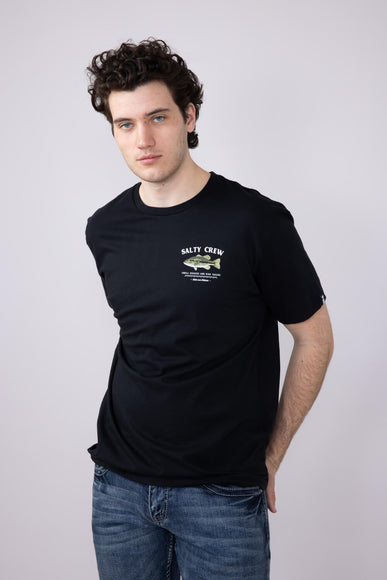 Salty Crew Big Mouth T-Shirt for Men in Black