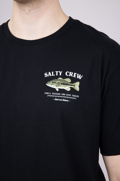 Salty Crew Big Mouth T-Shirt for Men in Black