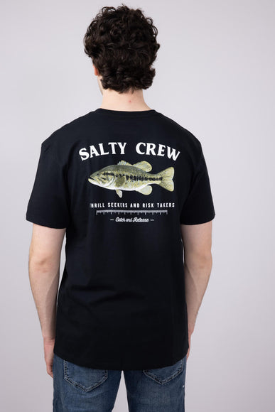 Salty Crew Big Mouth T-Shirt for Men in Black