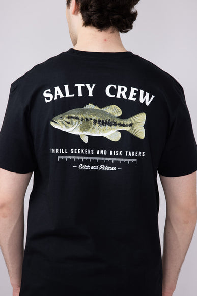 Salty Crew Big Mouth T-Shirt for Men in Black
