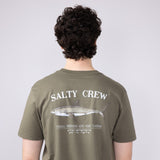 Salty Crew Bruce T-Shirt for Men in Dusty Olive