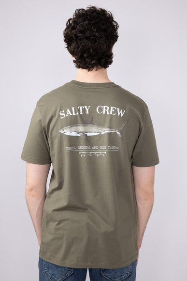 Salty Crew Bruce T-Shirt for Men in Dusty Olive