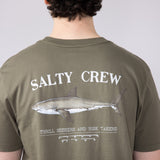 Salty Crew Bruce T-Shirt for Men in Dusty Olive