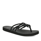 Sanuk Yoga Sandy Flip Flops for Women in Black