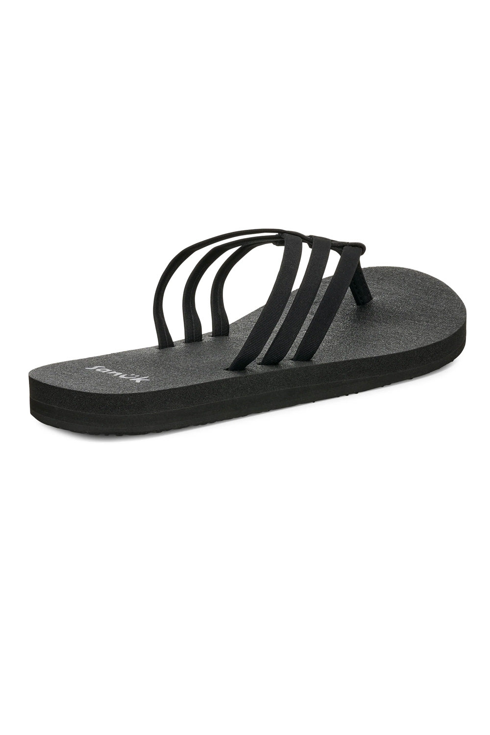 Sanuk Yoga Sandy Flip Flops for Women in Black